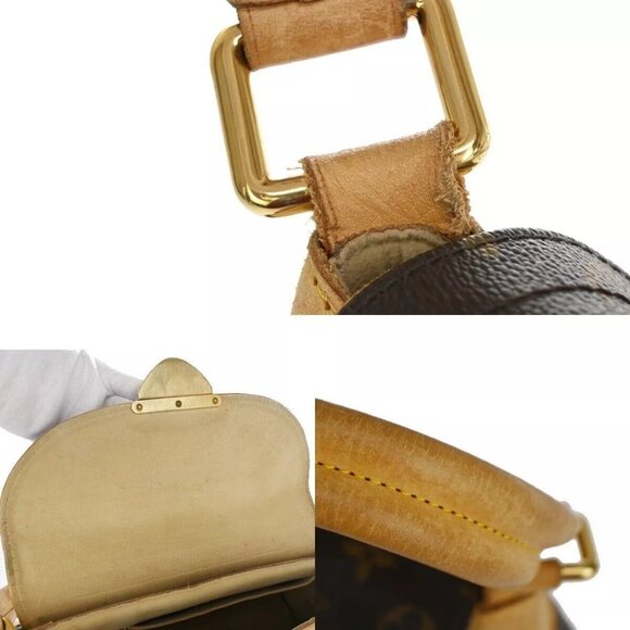 Auth LOUIS VUITTON Logo Beverly MM Shoulder Bag Monogram Leather - Picture 14 of 16